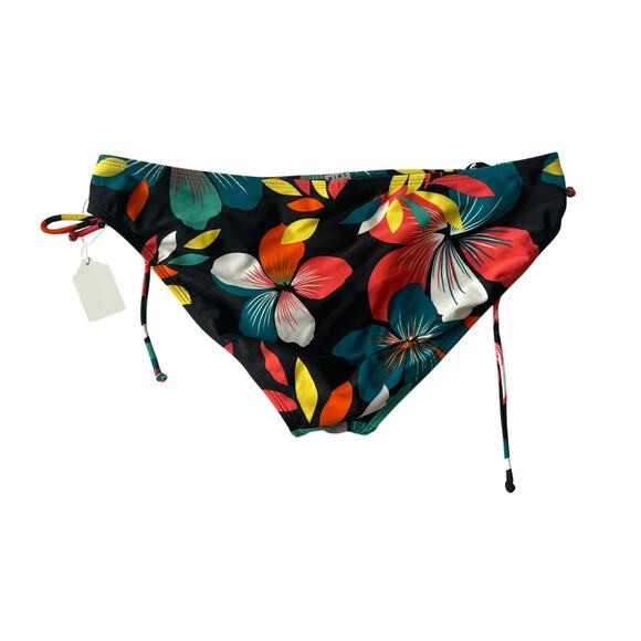 ROXY SWIM, SIZE XL, SWIM BOTTOM, BLACK TROPICAL - Picture 2 of 3